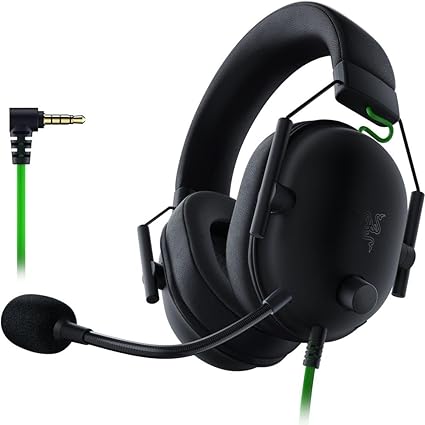 Razer BlackShark V2 X Gaming Headset – 7.1 Surround Sound, 50mm Drivers, HyperClear Mic, Memory Foam Cushions – PC, PS5, PS4, Xbox, Switch – 3.5mm Jack – Black