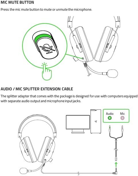 Razer BlackShark V2 X Gaming Headset – 7.1 Surround Sound, 50mm Drivers, HyperClear Mic, Memory Foam Cushions – PC, PS5, PS4, Xbox, Switch – 3.5mm Jack – Black