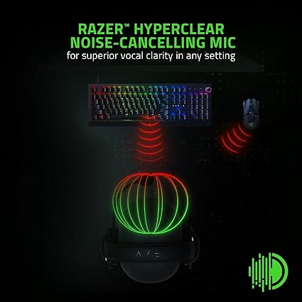 Razer BlackShark V2 X Gaming Headset – 7.1 Surround Sound, 50mm Drivers, HyperClear Mic, Memory Foam Cushions – PC, PS5, PS4, Xbox, Switch – 3.5mm Jack – Black
