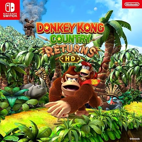 Donkey Kong Country Returns HD – Nintendo Switch World Edition, 2D Platformer Adventure, 80 Levels, Co-op Gameplay, Region-Free