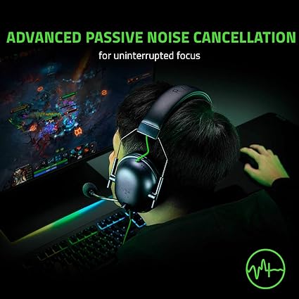 Razer BlackShark V2 X Gaming Headset – 7.1 Surround Sound, 50mm Drivers, HyperClear Mic, Memory Foam Cushions – PC, PS5, PS4, Xbox, Switch – 3.5mm Jack – Black