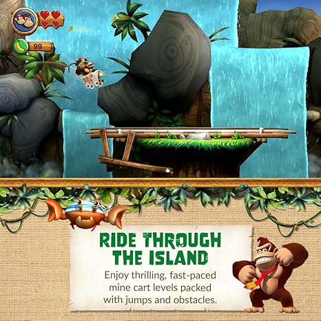 Donkey Kong Country Returns HD – Nintendo Switch World Edition, 2D Platformer Adventure, 80 Levels, Co-op Gameplay, Region-Free