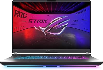 ASUS ROG Strix G16 (2025) Gaming Laptop, 16” FHD+ 16:10 165Hz/3ms Display, NVIDIA® GeForce RTX™ 5060 Laptop GPU, Intel® Core™ i7 Processor 14650HX, 16GB DDR5, 1TB Gen 4 SSD, Wi-Fi 7, Windows 11 Home