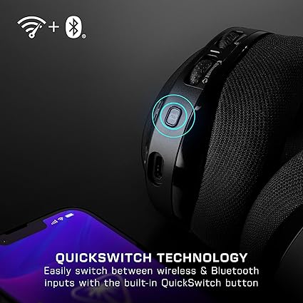 Turtle Beach Stealth 600 Wireless Multiplatform Amplified Gaming Headset for Xbox Series X|S, Xbox One, PC, PS5, PS4, & Mobile – Bluetooth, 80-Hr Battery, Noise-Cancelling Mic – Black