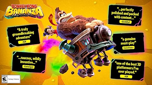 Donkey Kong Bananza – Physical Edition for Nintendo Switch 2, 3D Platformer Adventure with Pauline, Co-op Mode, Bananza Transformations