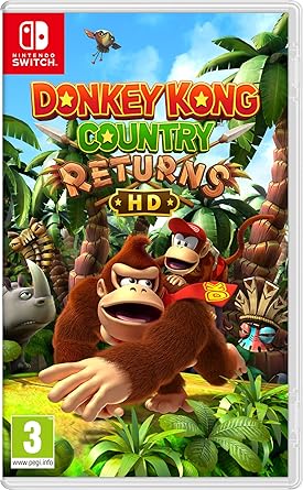 Donkey Kong Country Returns HD – Nintendo Switch World Edition, 2D Platformer Adventure, 80 Levels, Co-op Gameplay, Region-Free