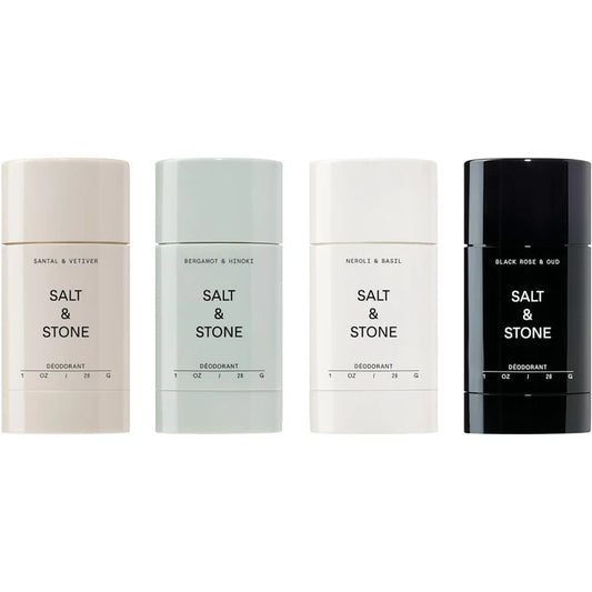 SALT & STONE Aluminum Free Deodorant – Mini Discovery Set, Extra Strength 48HR Protection for Men & Women
