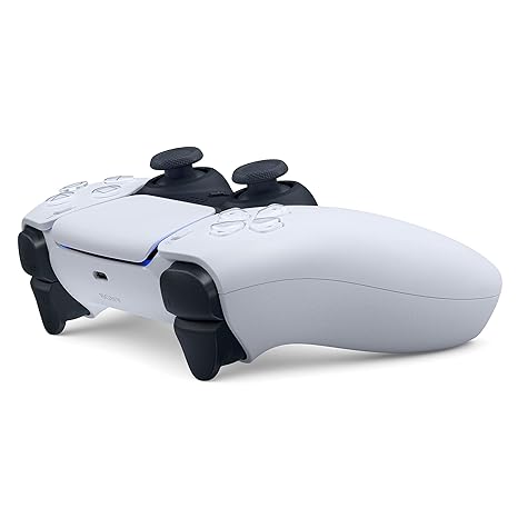 PlayStation 5 DualSense Wireless Controller – White | PS5 Gamepad with Haptic Feedback & Adaptive Triggers