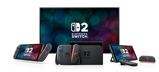 Nintendo Switch 2 + Mario Kart World Bundle – 256GB Console, 7.9” HDR Touchscreen, 4K Dock Support, Joy-Con 2, GameChat, 3 Play Modes