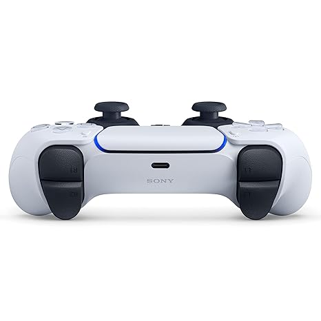 PlayStation 5 DualSense Wireless Controller – White | PS5 Gamepad with Haptic Feedback & Adaptive Triggers