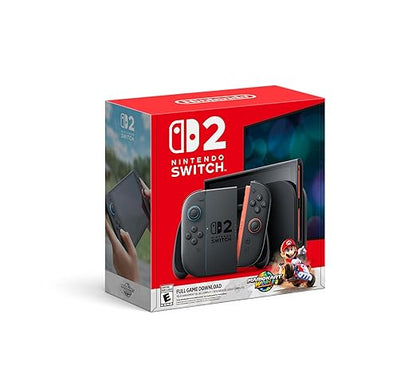 Nintendo Switch 2 + Mario Kart World Bundle – 256GB Console, 7.9” HDR Touchscreen, 4K Dock Support, Joy-Con 2, GameChat, 3 Play Modes