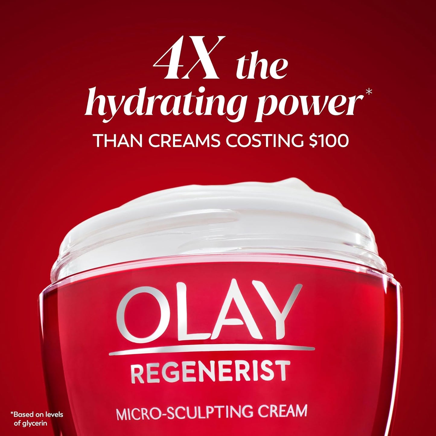 Olay Regenerist Micro-Sculpting Face Cream – Fragrance-Free Anti-Aging Moisturizer with Hyaluronic Acid, Niacinamide & Peptides – 1.7 oz