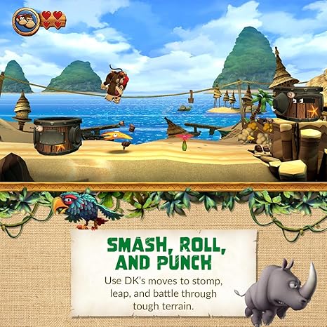 Donkey Kong Country Returns HD – Nintendo Switch World Edition, 2D Platformer Adventure, 80 Levels, Co-op Gameplay, Region-Free