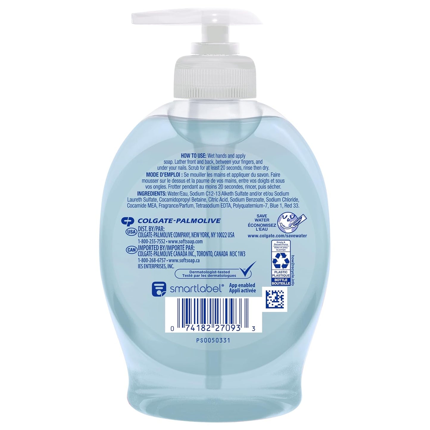 Softsoap Liquid Hand Soap – Fresh Breeze Scent – Moisturizing, Paraben-Free, 7.5 oz Bottles (Pack of 6), Gentle & Dermatologist Tested