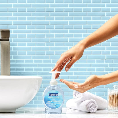 Softsoap Liquid Hand Soap – Fresh Breeze Scent – Moisturizing, Paraben-Free, 7.5 oz Bottles (Pack of 6), Gentle & Dermatologist Tested