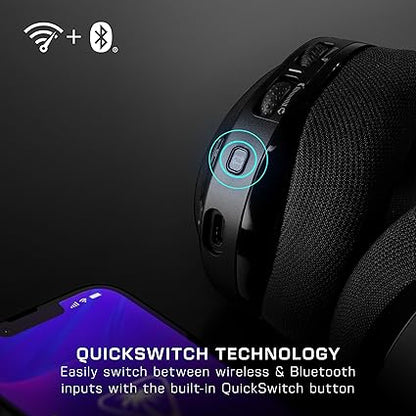 Turtle Beach Stealth 600 Wireless Multiplatform Amplified Gaming Headset for Xbox Series X|S, Xbox One, PC, PS5, PS4, & Mobile – Bluetooth, 80-Hr Battery, Noise-Cancelling Mic – Black