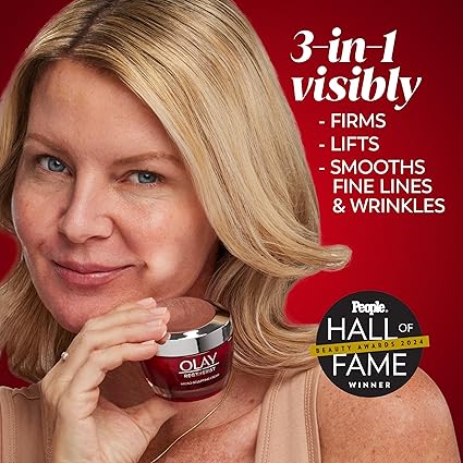 Olay Regenerist Micro-Sculpting Face Cream – Fragrance-Free Anti-Aging Moisturizer with Hyaluronic Acid, Niacinamide & Peptides – 1.7 oz