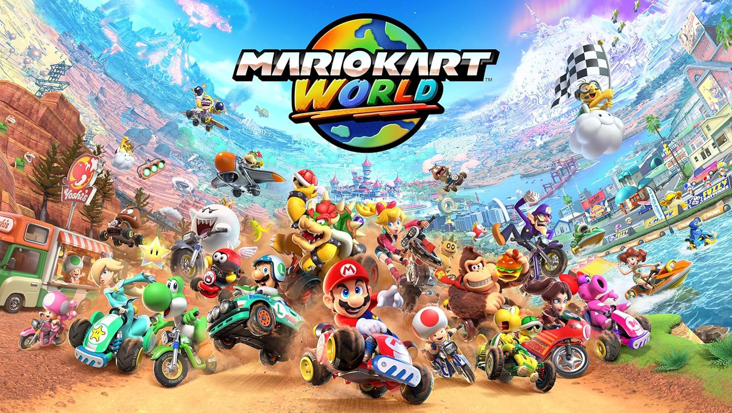 Nintendo Switch 2 + Mario Kart World Bundle – 256GB Console, 7.9” HDR Touchscreen, 4K Dock Support, Joy-Con 2, GameChat, 3 Play Modes